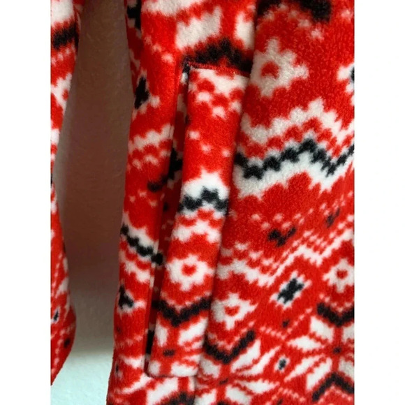 Women’s Fair Isle Printed Fleece Zippered Jacket NWT - Picture 7 of 11